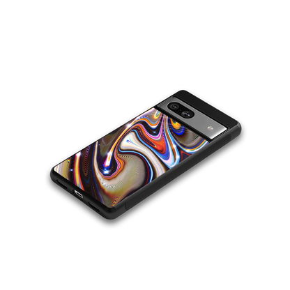 Psychedelic Marble google pixel 7a mobile cover | shockproof glass phone case