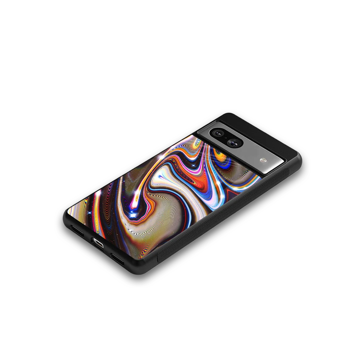 Psychedelic Marble google pixel 7 mobile cover | shockproof glass phone case