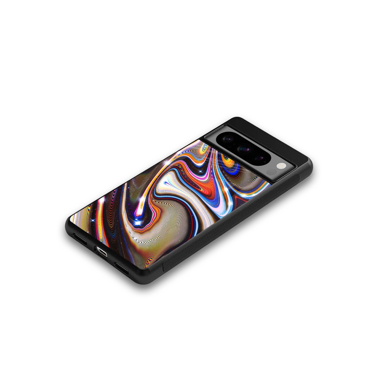 Psychedelic Marble google pixel 8 pro mobile cover | shockproof glass phone case