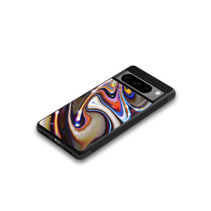 Psychedelic Marble google pixel 8 pro mobile cover | shockproof glass phone case