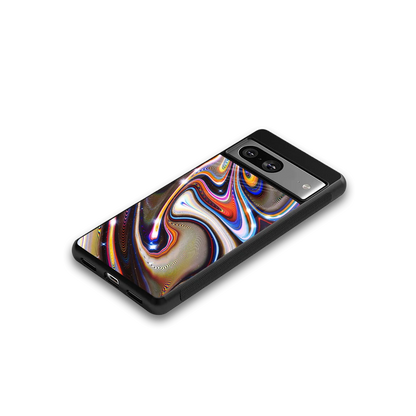 Psychedelic Marble google pixel 8 mobile cover | shockproof glass phone case