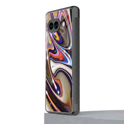 Psychedelic Marble google pixel 10a mobile cover | shockproof glass phone case