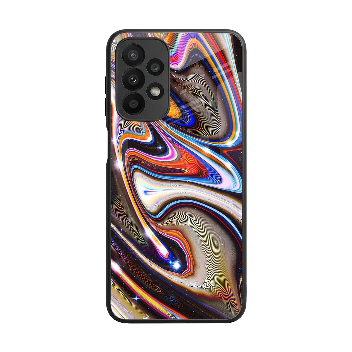 Psychedelic Marble back phone cover | glass case for samsung galaxy a23