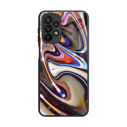 Psychedelic Marble back phone cover | glass case for samsung galaxy a23
