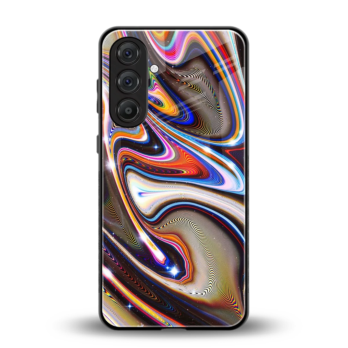 Psychedelic Marble back phone cover | glass case for samsung galaxy a17 5g