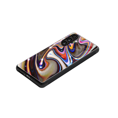 Psychedelic Marble stylish phone case for samsung galaxy a14 5g | glossy glass and slim fit