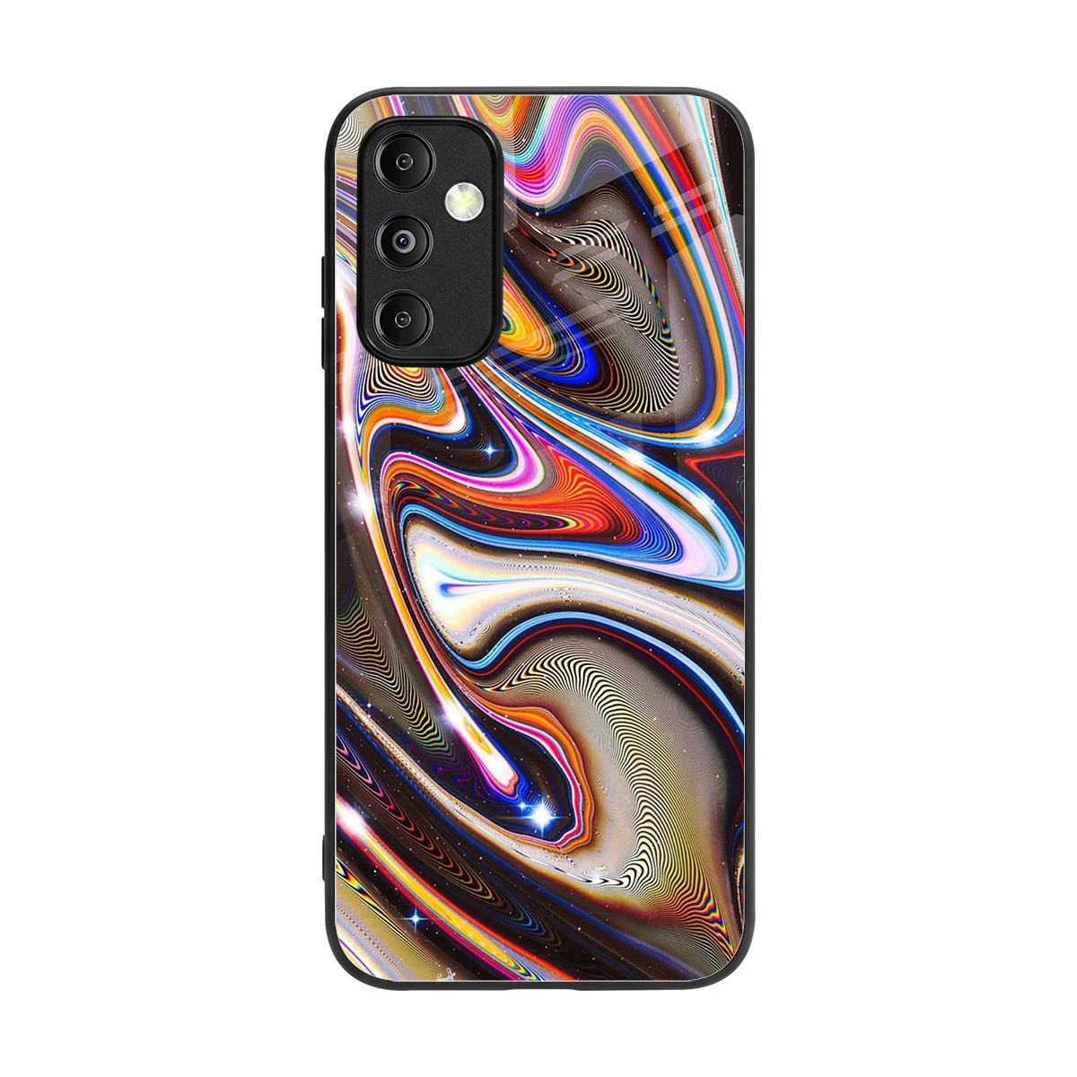 Psychedelic Marble back phone cover | glass case for samsung galaxy m14 5g