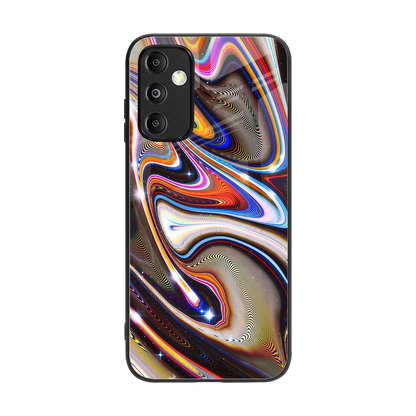 Psychedelic Marble back phone cover | glass case for samsung galaxy m14 5g