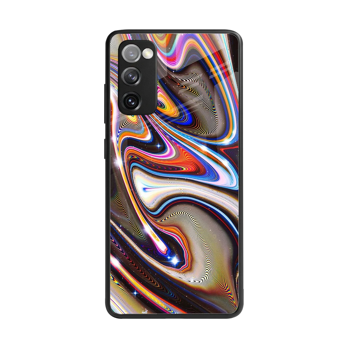 Psychedelic Marble back phone cover | glass case for samsung galaxy s20 fe