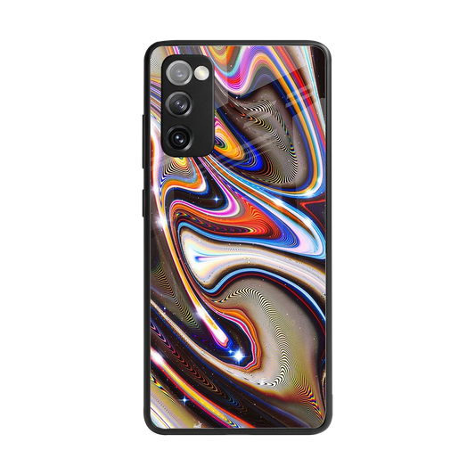Psychedelic Marble back phone cover | glass case for samsung galaxy s20 fe