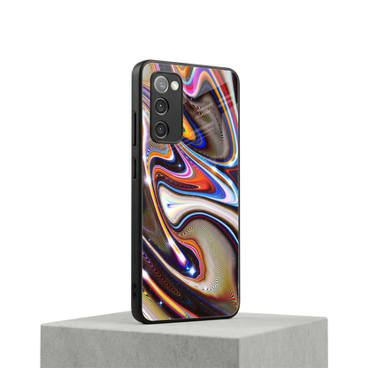 Psychedelic Marble samsung galaxy s20 fe mobile cover | shockproof glass phone case