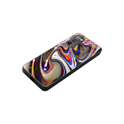 Psychedelic Marble stylish phone case for samsung galaxy s20 fe | glossy glass and slim fit