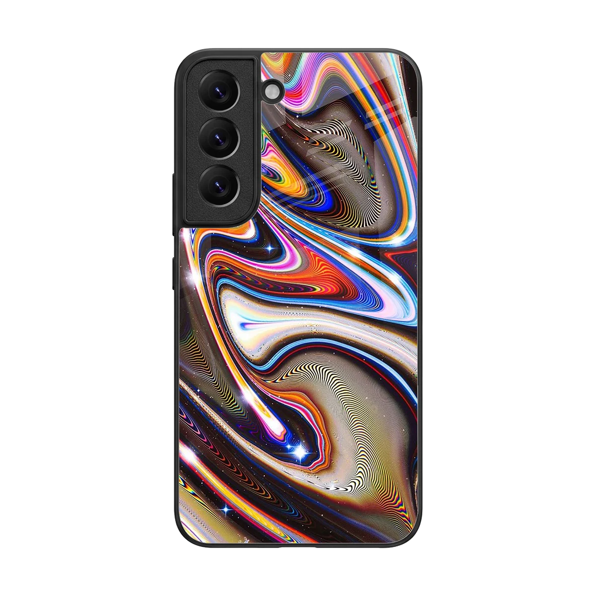 Psychedelic Marble back phone cover | glass case for samsung galaxy s22