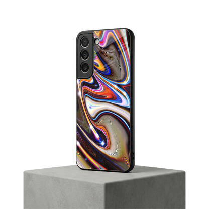 Psychedelic Marble samsung galaxy s22 mobile cover | shockproof glass phone case