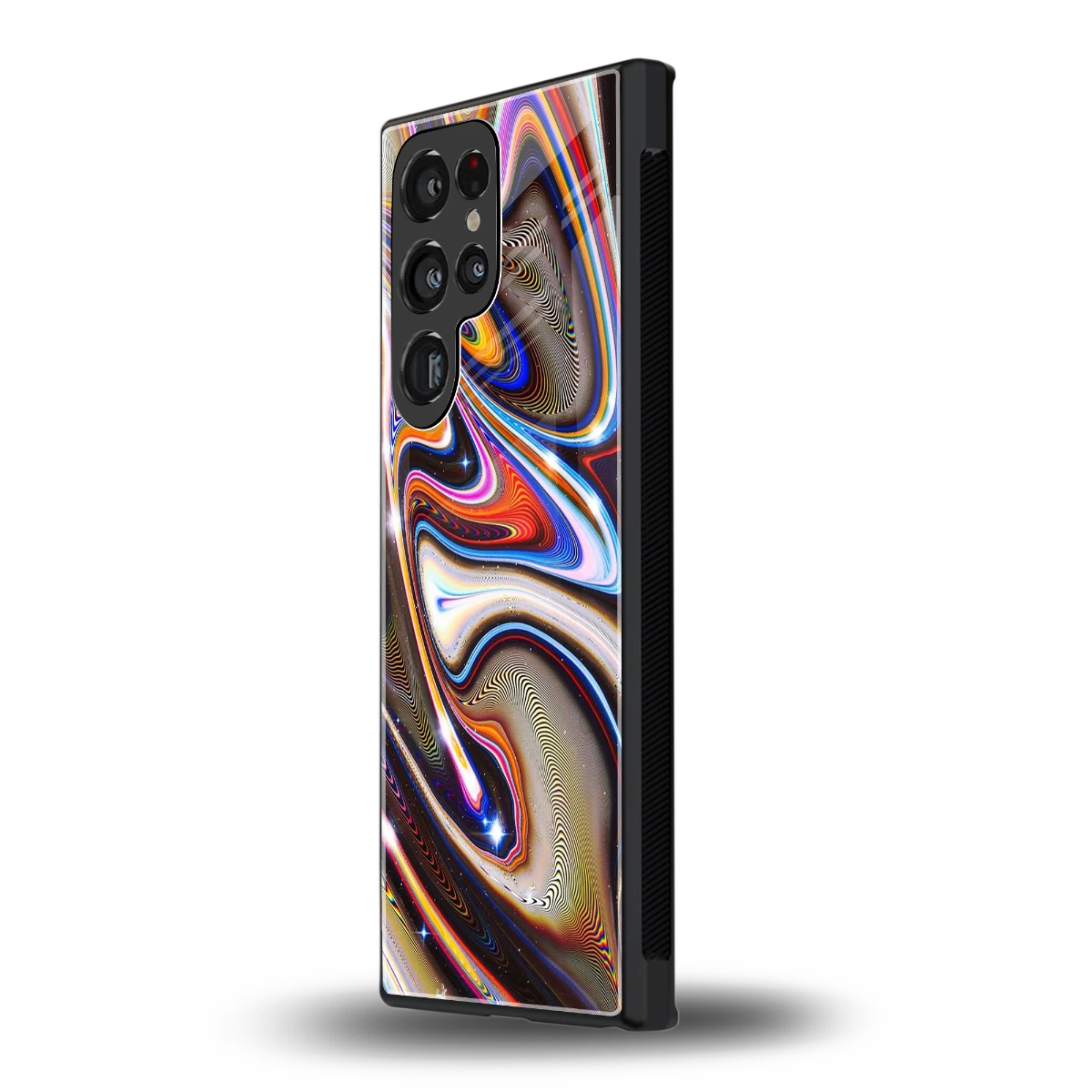 Psychedelic Marble samsung galaxy s24 ultra mobile cover | shockproof glass phone case