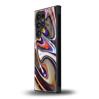 Psychedelic Marble samsung galaxy s24 ultra mobile cover | shockproof glass phone case