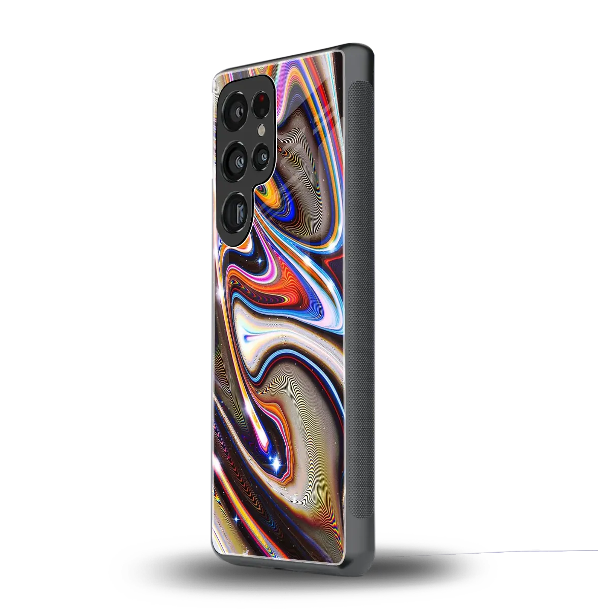 Psychedelic Marble samsung galaxy s25 ultra mobile cover | shockproof glass phone case
