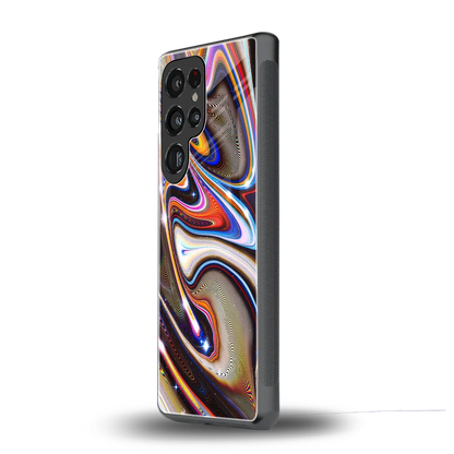 Psychedelic Marble samsung galaxy s26 ultra mobile cover | shockproof glass phone case