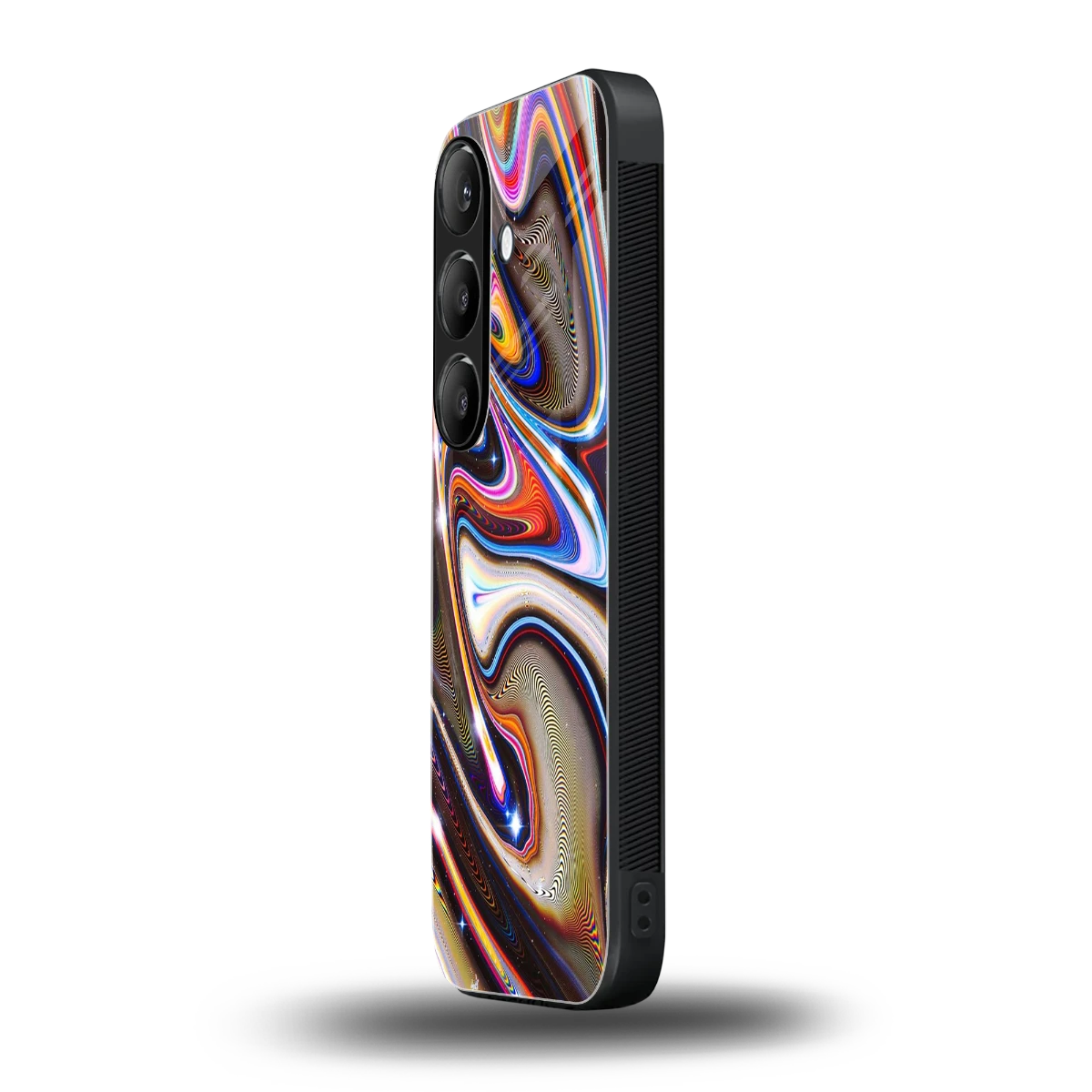 Psychedelic Marble samsung galaxy s24 mobile cover | shockproof glass phone case