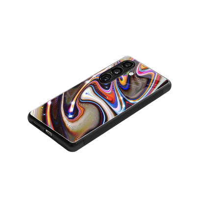 Psychedelic Marble stylish phone case for samsung galaxy s24 | glossy glass and slim fit