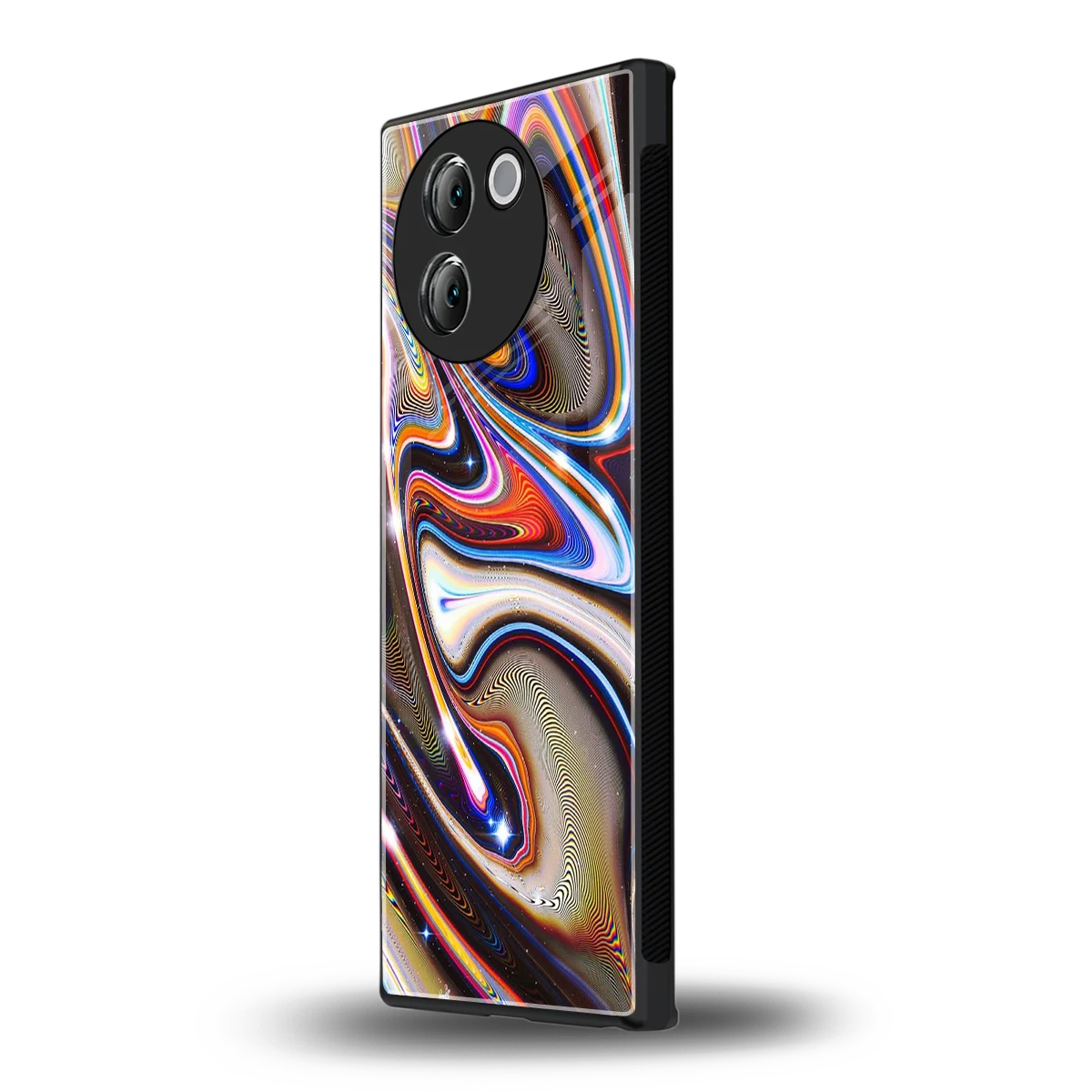 Psychedelic Marble vivo v30e mobile cover | shockproof glass phone case