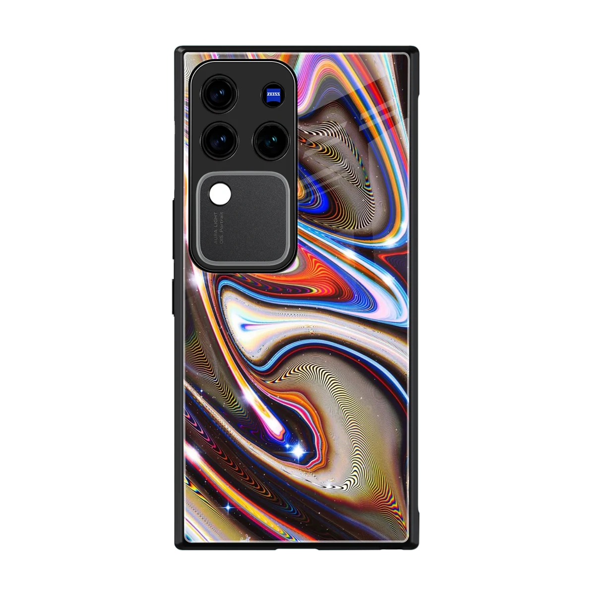 Psychedelic Marble back phone cover | glass case forvivo v30 pro