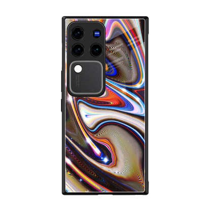 Psychedelic Marble back phone cover | glass case forvivo v30 pro