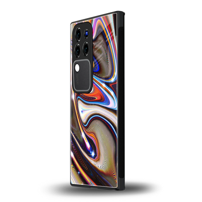 Psychedelic Marblevivo v30 pro mobile cover | shockproof glass phone case