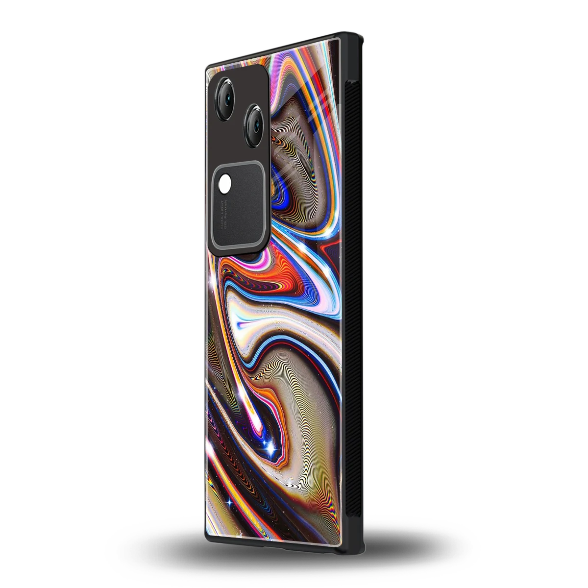Psychedelic Marble vivo v30 mobile cover | shockproof glass phone case