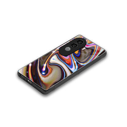 Psychedelic Marble stylish phone case for vivo v40e | glossy glass and slim fit