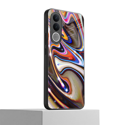 Psychedelic Marble vivo v70 fe mobile cover | shockproof glass phone case