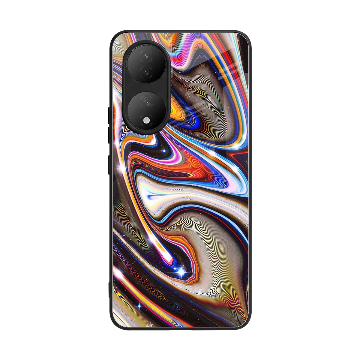 Psychedelic Marble back phone cover | glass case for Vivo-y100
