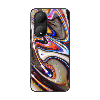 Psychedelic Marble back phone cover | glass case for Vivo-y100