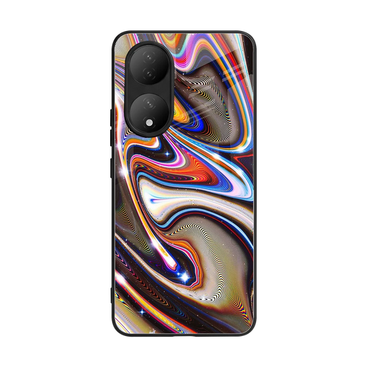 Psychedelic Marble back phone cover | glass case for Vivo-y100