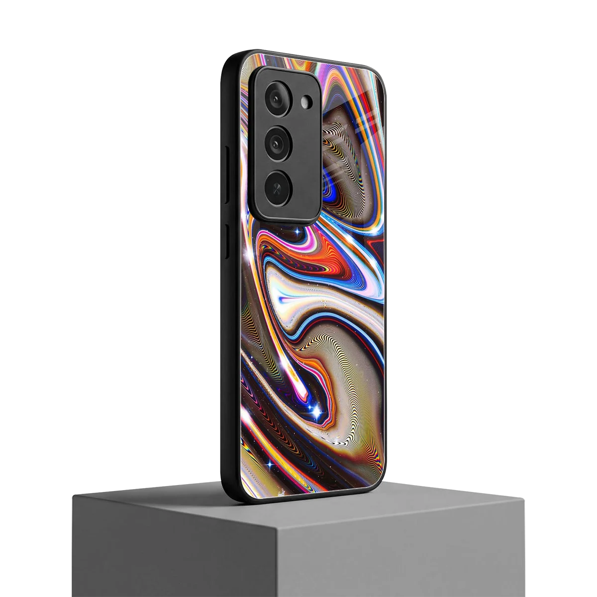 Psychedelic Marble redmi 15 5g mobile cover | shockproof glass phone case