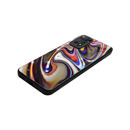 Psychedelic Marble stylish phone case for redmi note 11 pro | glossy glass and slim fit