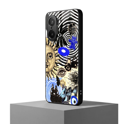 Psychedelic Vibes oneplus nord ce5 5g mobile cover | shockproof glass phone case