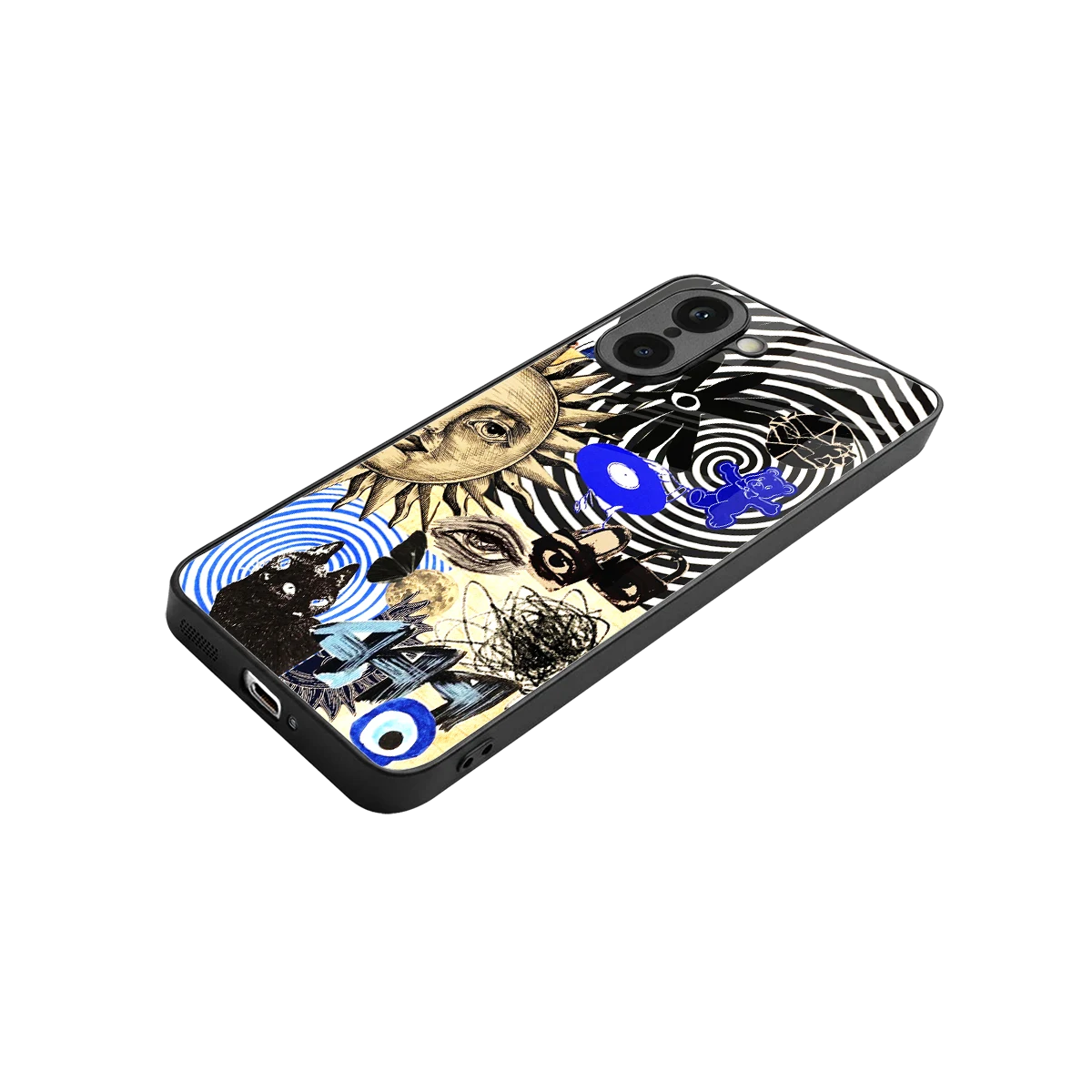 Psychedelic Vibes stylish phone case for oneplus nord ce5 5g | glossy glass and slim fit
