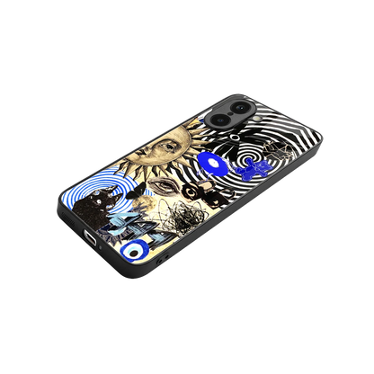 Psychedelic Vibes stylish phone case for oneplus nord ce5 5g | glossy glass and slim fit