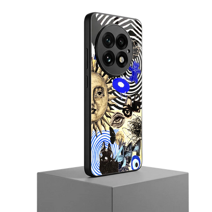 Psychedelic Vibes oneplus 13 mobile cover | shockproof glass phone case