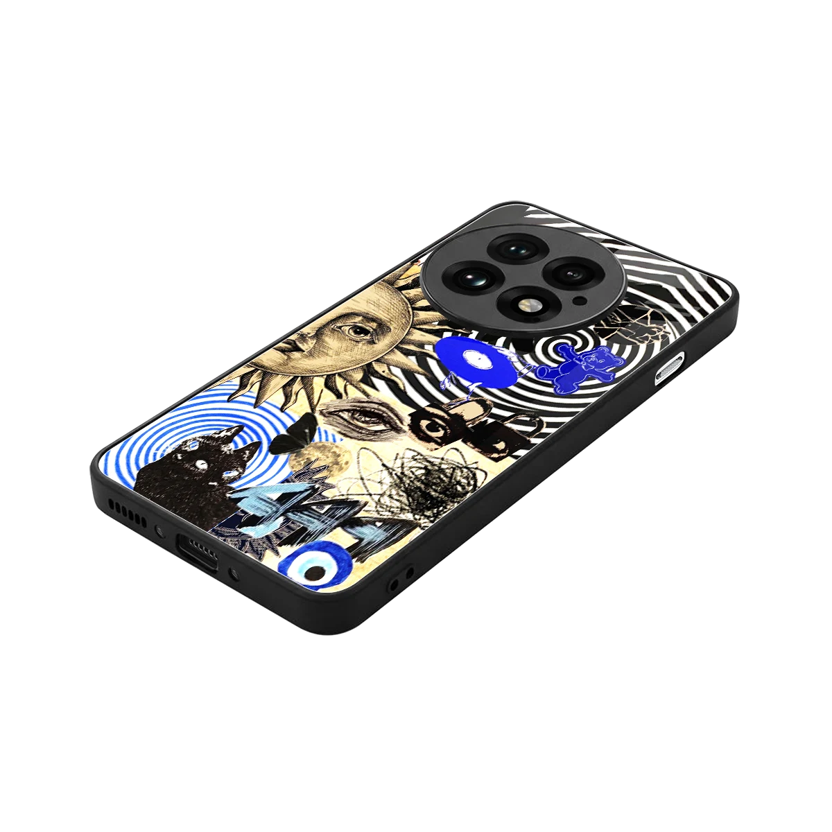 Psychedelic Vibes stylish phone case for oneplus 13 | glossy glass and slim fit
