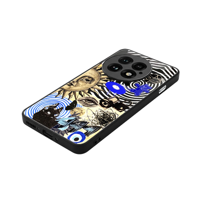 Psychedelic Vibes stylish phone case for oneplus 13 | glossy glass and slim fit