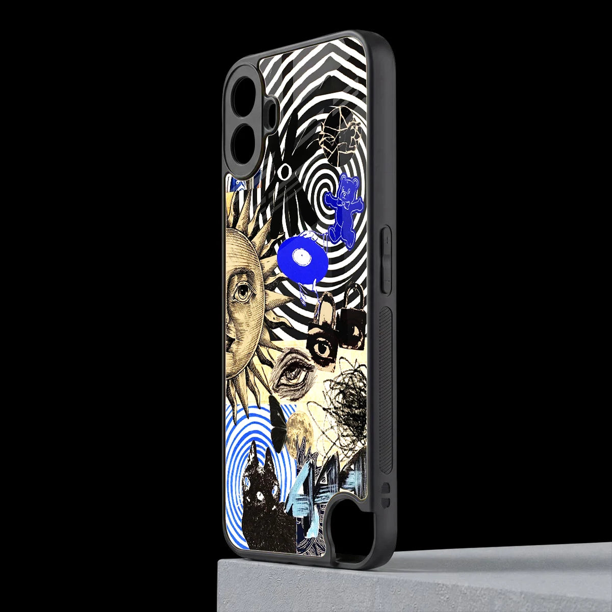 Psychedelic Vibes cmf nothing phone 1 mobile cover | shockproof glass phone case