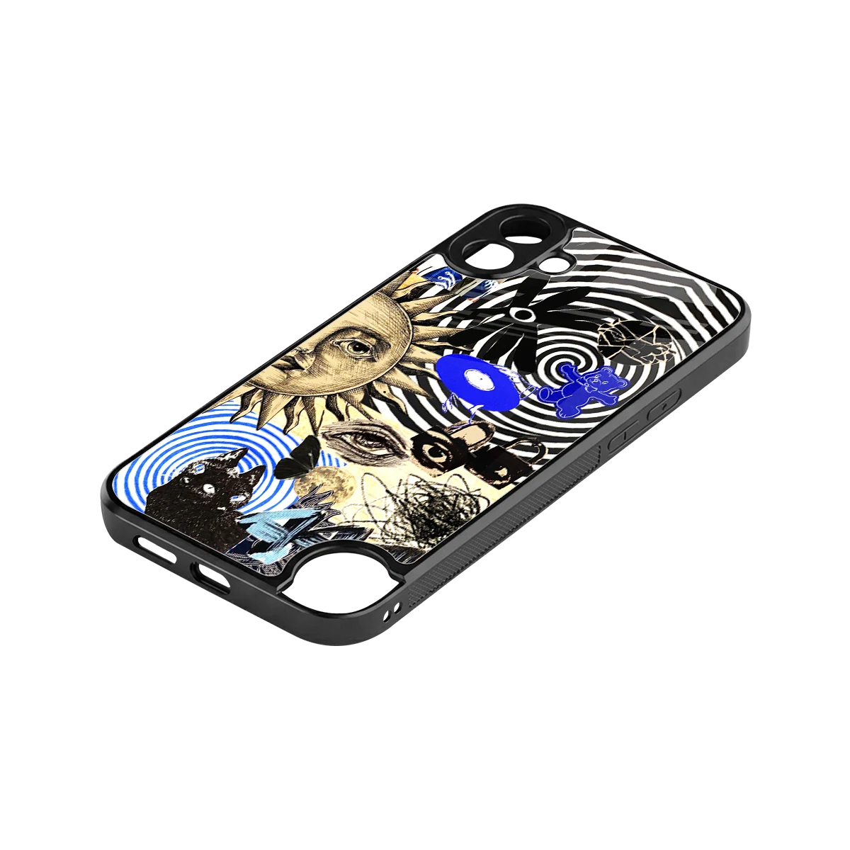 Psychedelic Vibes stylish phone case for cmf nothing phone 1 | glossy glass and slim fit