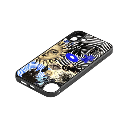 Psychedelic Vibes stylish phone case for cmf nothing phone 1 | glossy glass and slim fit
