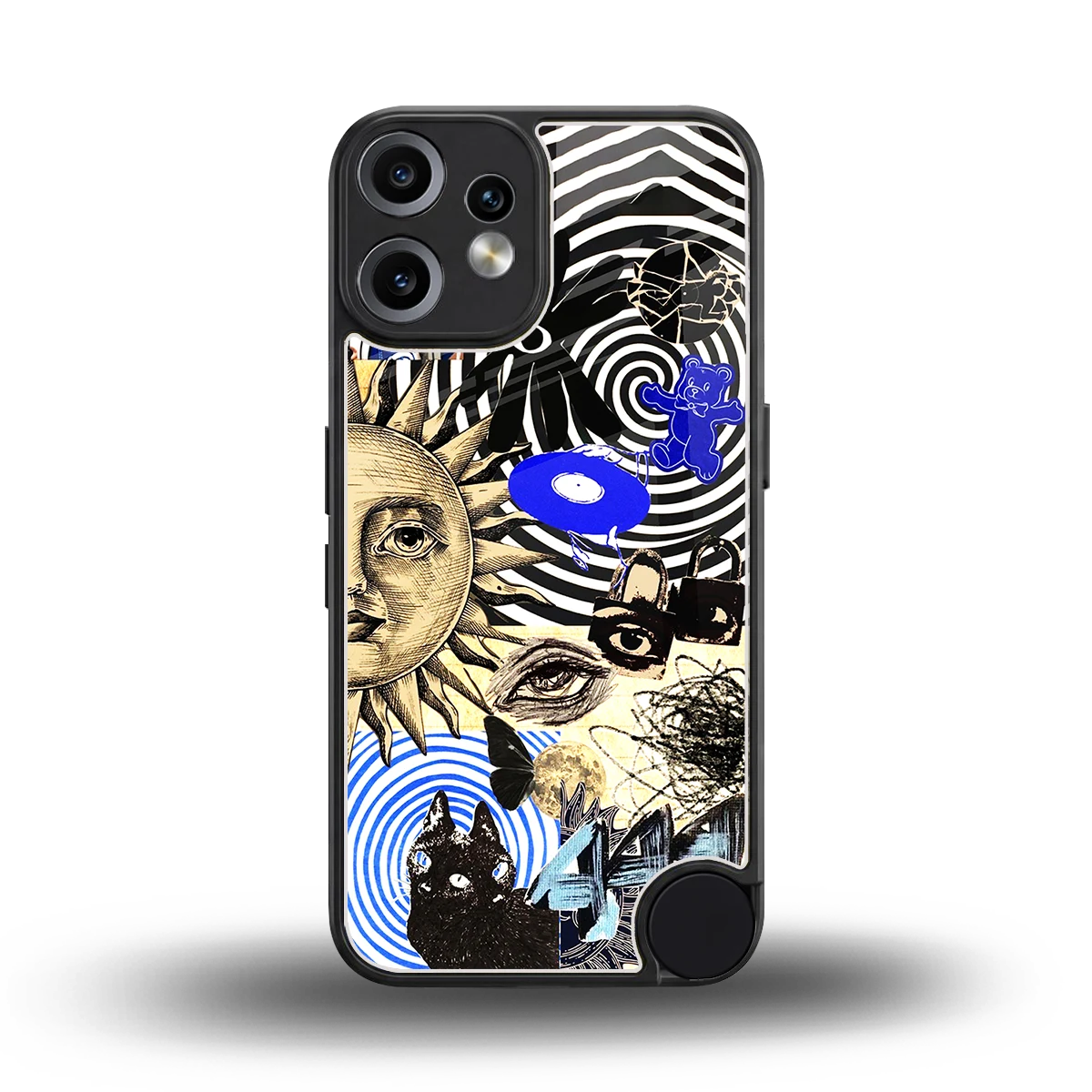 Psychedelic Vibes back phone cover | glass case for cmf nothing phone 2 pro