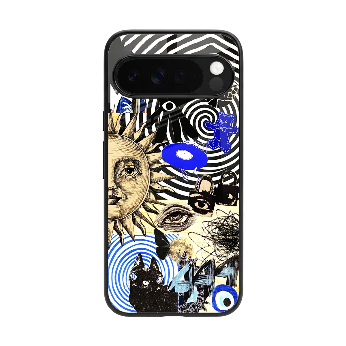 Psychedelic Vibes back phone cover | glass case for google pixel 10 pro xl