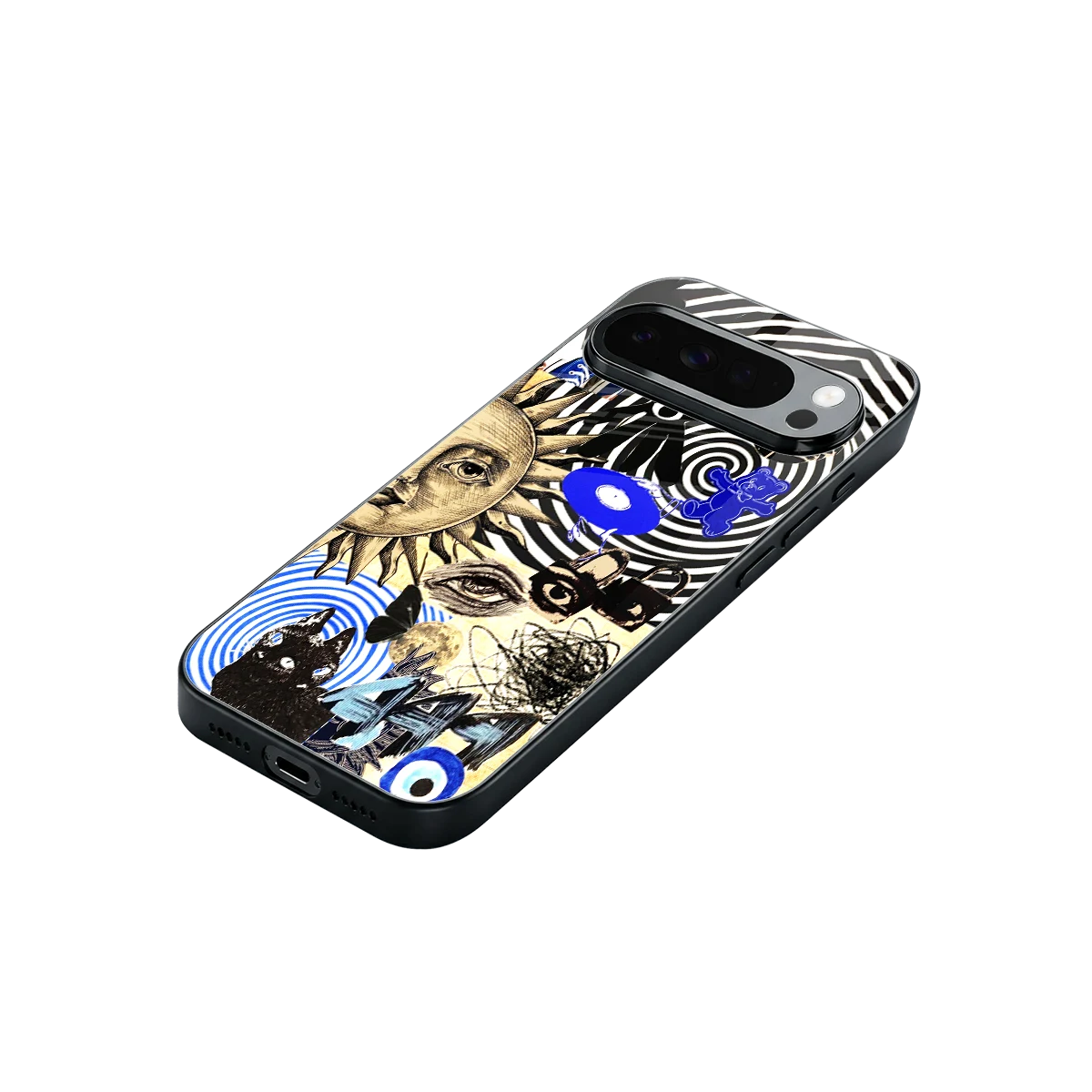 Psychedelic Vibes stylish phone case for google pixel 10 pro xl | glossy glass and slim fit