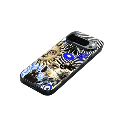Psychedelic Vibes stylish phone case for google pixel 10 pro xl | glossy glass and slim fit