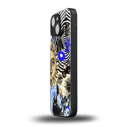 Psychedelic Vibes iphone 13 mini mobile cover | shockproof glass phone case